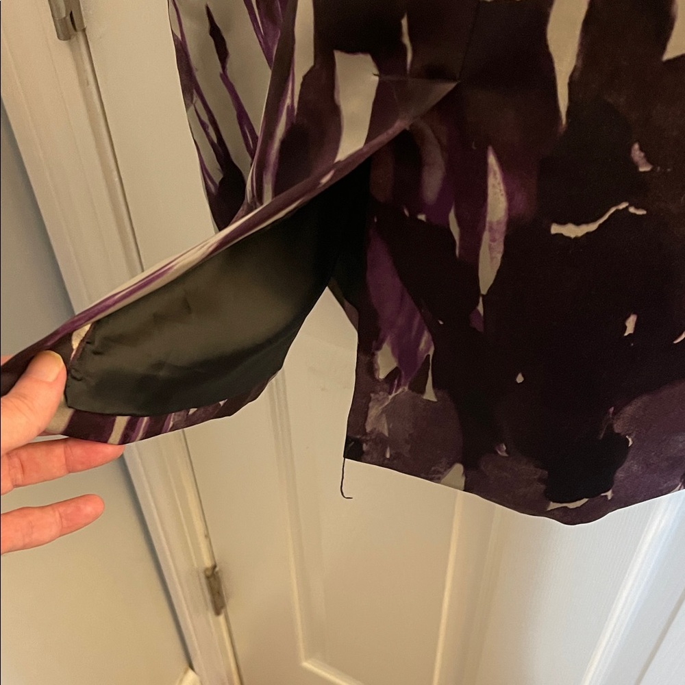 Simply Vera Vera Wang Abstract Purple and Black Tunic - Picture 9 of 14